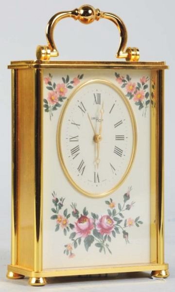Imhof Swiss Made 15 Jewel Carriage Clock.: Not working. Condition (Very Good). Size 5 - 1/4" T.5 - 1/4" T.(Very Good).