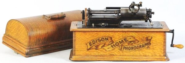 Edison Banner Home Phonograph.: Condition (Good). Size 18" W.18" W.(Good).