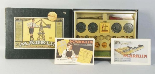 Marklin No. 1075 Erector-Type Metal Building Set.: Contemporary. Circa 1989. Includes original box. Unused. Box has some minor wear. Condition (Near Mint).