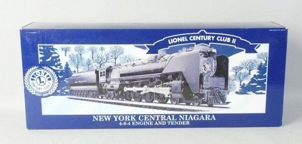 Lionel New York Central Niagara Engine & Tender.: Contemporary. 4-8-4. With original box, marked, Century Club. Unused. Condition (Near Mint).