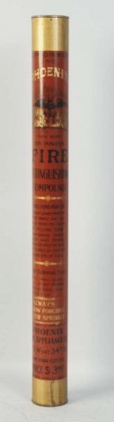 Phoenix Fire Extinguisher.: Depicting a great image of a phoenix over flames. Like new. Condition (Near Mint). Size 21 - 3/4" L.