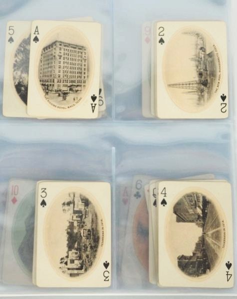 Deck of 53 Playing Cards with Texas Images.: Includes a complete deck of 53 cards depicting early scenes of Texas. Condition (Very Good). Size Each: 3 - 1/2" T.