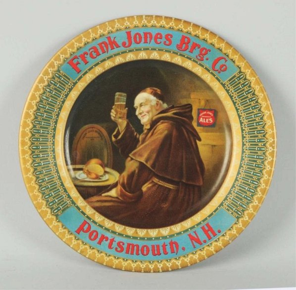 Frank Jones Brewery Vienna Art Plate.: A few tiny pecks and dents. Condition (Excellent). Size 10" Dia.