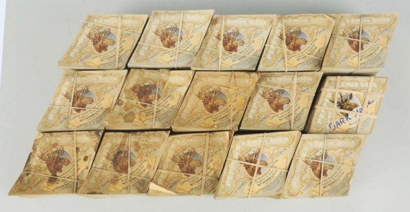 13,000+ Pepper's Lemon Soda Labels.: C.1920s in bundles. Light soiling, with most like new. Condition (Near Mint). Size Each: 6" L.