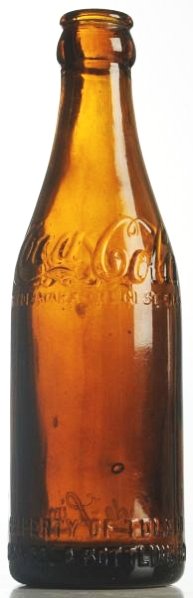 Toledo-Lima, OH Coca-Cola Amber Bottle.: Bright with only miniscule base wear. Condition (Near Mint). Size 7 - 3/4" T.