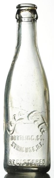 Syracuse, New York Clear Coca-Cola Bottle.: Light soiling and minor surface marks. Condition (Excellent). Size 8" T.