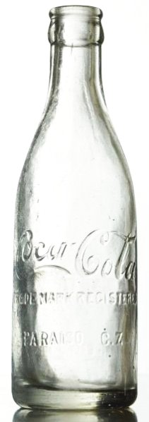 Paraiso, C.Z. Clear Coca-Cola Bottle.: Clean with no wear. Condition (Near Mint). Size 7 - 1/2" T.