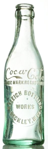 Beckley, West Virginia Coca-Cola Bottle.: Beautiful and clean. Condition (Near Mint). Size 7 - 3/4" T.