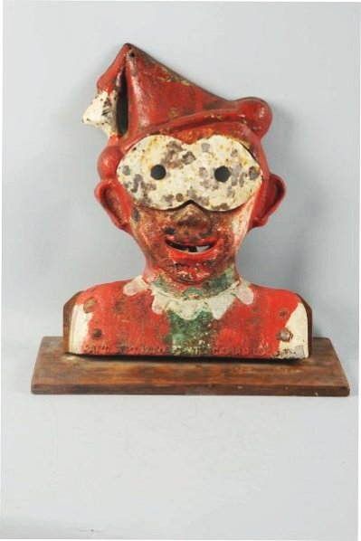 Clown Cast Iron Shooting Target.: Early repaint. Great casting. Dated 1911 by Dickman. Condition (Excellent). Size 20" T.