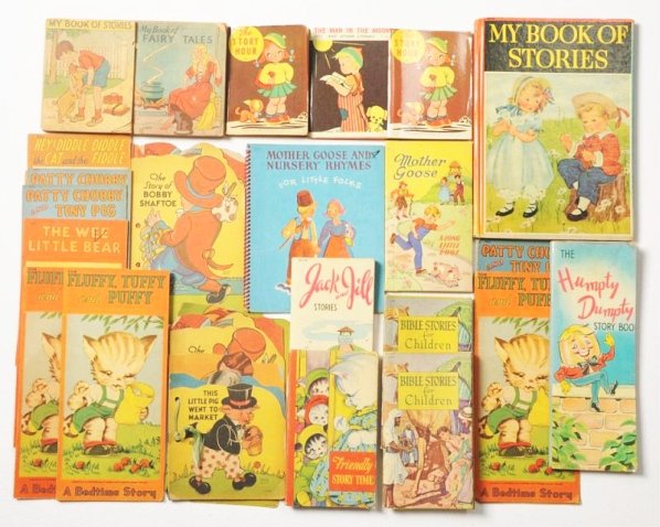 Lot of 26: Lowe Pub. Children's Books.: This lot is from the Samuel Lowe publishing archive. This lot contains 26 books from the 1940s-60s. They represent a wide variety of topics. There are a few duplicates and some books have wear and dam