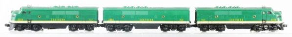 Lionel 2356 Engine & Tender with Second Engine.: No.2356 Southern ABA set. No.2356 powered unit. Complete and all original. Southern B unit missing one port hole lens. Otherwise complete and all original. Non-powered A unit good clean battery box. C