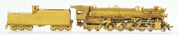 Brass HO Train Engine with Tender.: Marked Samhongsa Korea. Comes with matching tender. Matching six wheel tender. Very intricately done. Some wear. Condition (Excellent). Size Largest: 8 - 1/2" L.