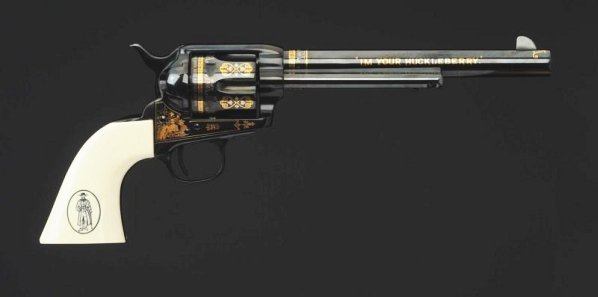 Colt .45 cal. Revolver**.: US Society of Arms and Armour special commemorative .45 cal. M1873 SSA Colt revolver produced to commemorate the famed Doc Holliday (Tombstone OK Corral). This pistol is No. 149 of the limited edition