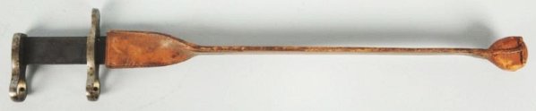 M1903 Practice Bayonet.: Model 1903 Springfield practice bayonet complete with leather cover marked Rock Island Arsenal, 1914 in very good condition. Unusual World War I training device not often encountered. Overall length 1