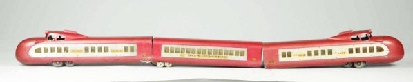 G Gauge General Trains Union Pacific Train Set.: Passenger train set. Includes transformer and approximately 12 pieces of specialized track. Marked No.123 on engine U.S. Mail and Union Pacific decals on cars. One is a pullman car marked No.123. Deca