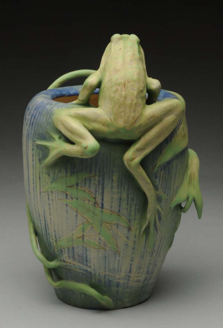 Amphora Ceramic Frog Vase.