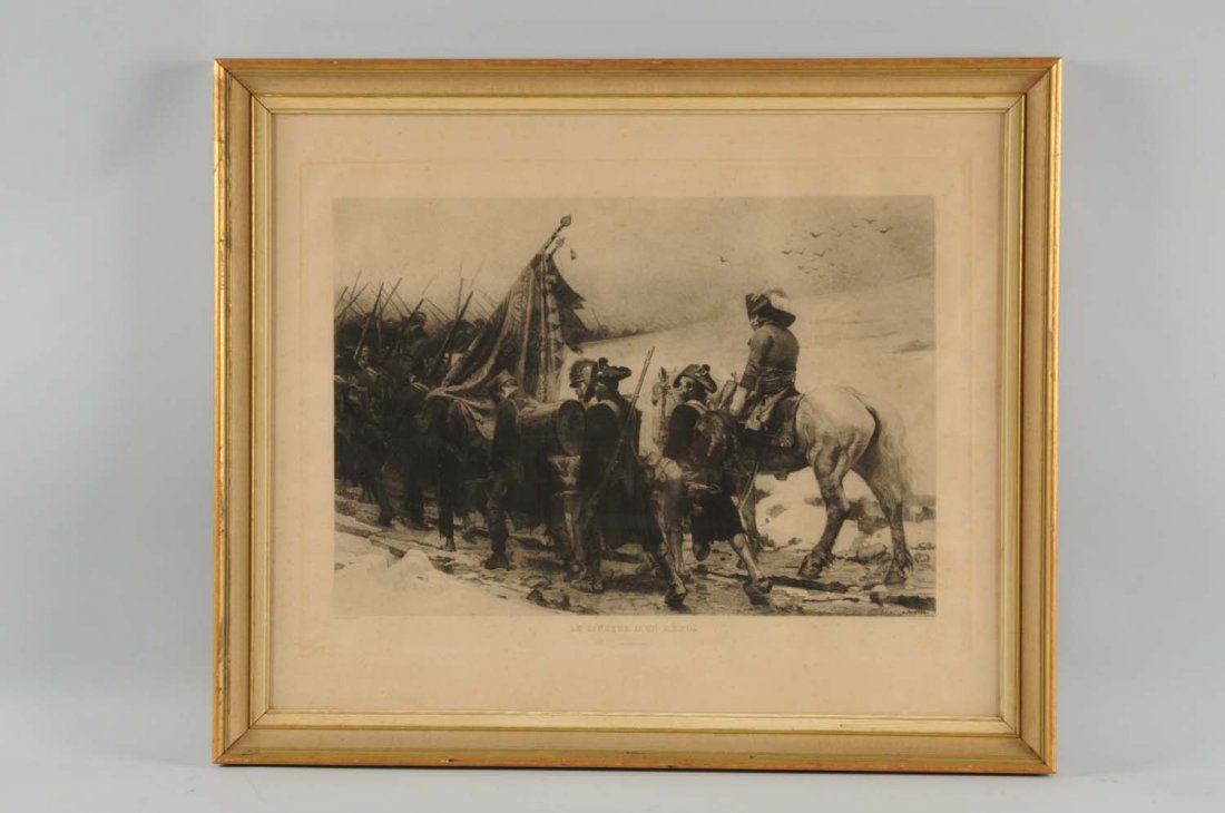 Lot of 2: Works.: First is a Giovanni Battista Piranesi. 1720-1778. "The Isola Tiberna" with St. Bartolomeo in the foreground. Etching. Sight size 18 1/4" x 27 3/4". Second, is a Henry Jaquier. 1878-1921. Lithograph 19