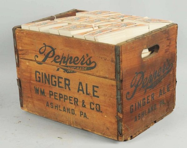 Large Lot of Pepper Soda Labels.: Approximately 20,000 assorted labels. Condition (Near Mint).
