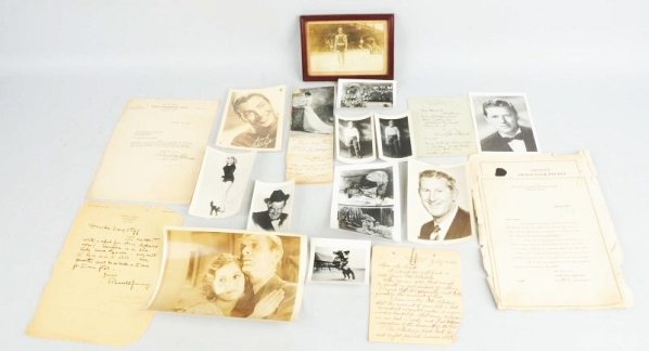 Lot of Early Entertainer Photos.: This lot contains numerous photos of entertainers including Al Jolson, Richard Dix, Jack Holt, Douglas Fairbanks, and others. Condition (Good - Very Good). Size Largest: 13" x 9 - 1/2".