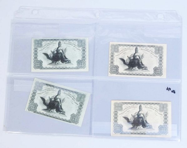 Lot of 4: 1876 Centennial Exposition Tickets.: Includes four assorted expo tickets. Only very minor wear overall. Condition (Very Good).