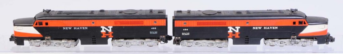 American Flyer No.494,495 New Haven Alco AA Unit.: Includes No.494 New Haven Alco complete and all original. In excellent condition. No.495 New Haven Alco dummy complete and all original. Condition (Very Good - Excellent).