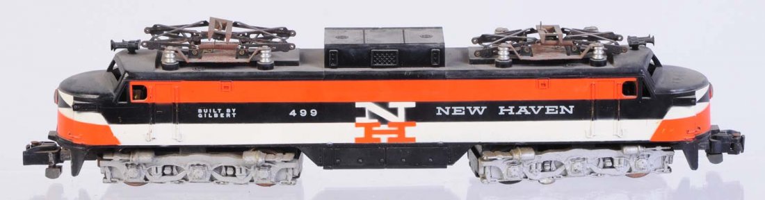 American Flyer No.499 EP-5 New Haven Engine.: Is complete and all original has some rust on pantographs. Good clean frame and trucks. Has scratches. Condition (Very Good).