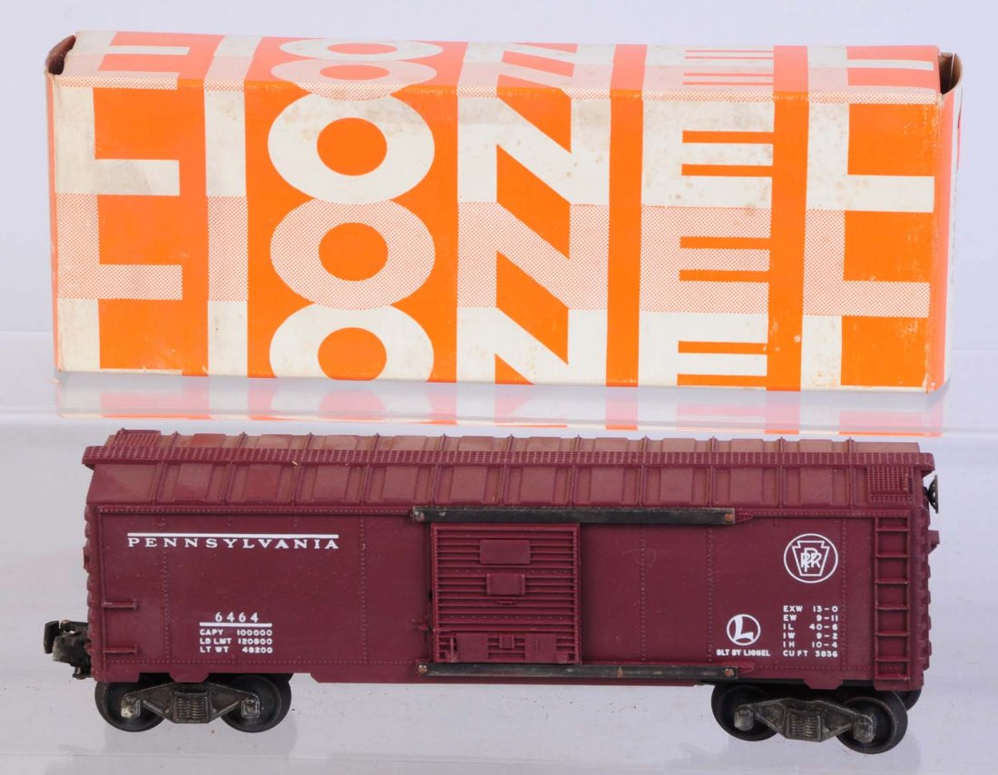 Lionel No.6464-200 PRR Box Car.: In Hagerstown box. Is complete and all original. Condition (Very Good).