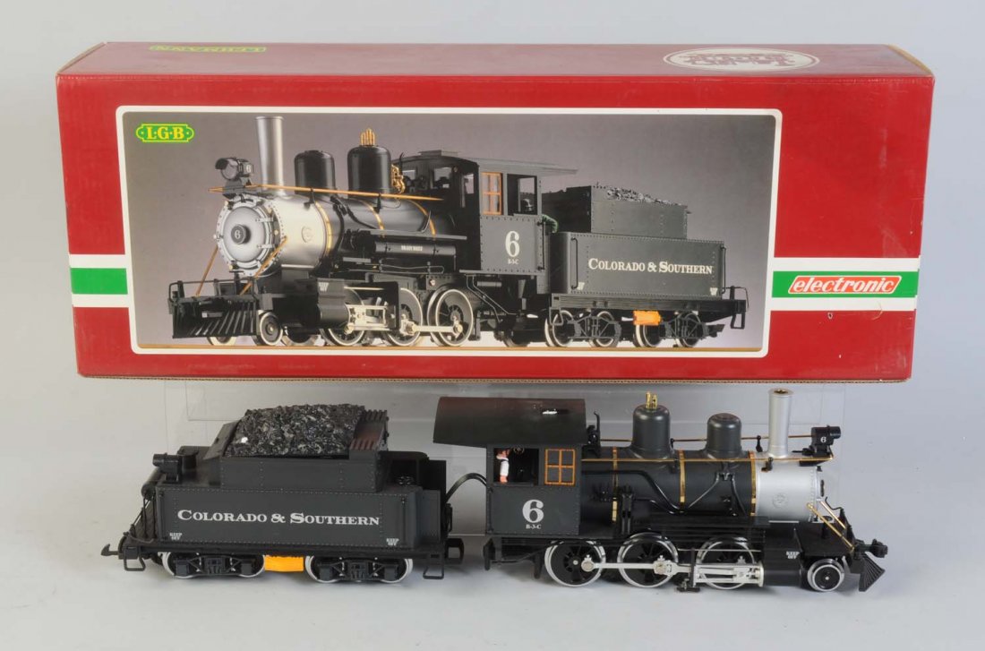 LGB No.2019S 2-6-0 Steam Locomotive.: Is complete like new in original box. Condition (Very Good).