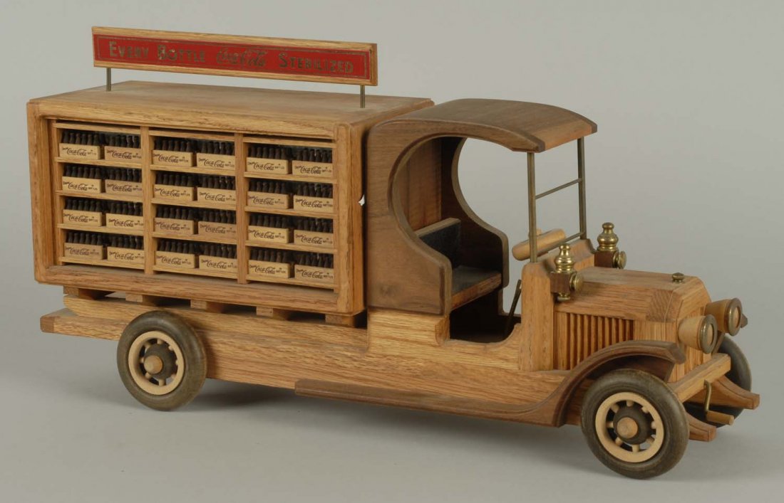 Wooden Coca-Cola Truck.: 1970s - 80s with only light wear. Condition (Near Mint). Size 19 - 1/2" L.