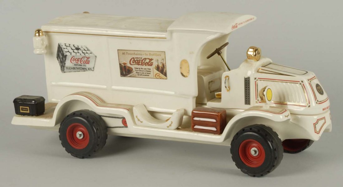 Porcelain Coca-Cola Truck.: From the Mack collection. 143/500. No damage. Condition (Excellent). Size 18" L.