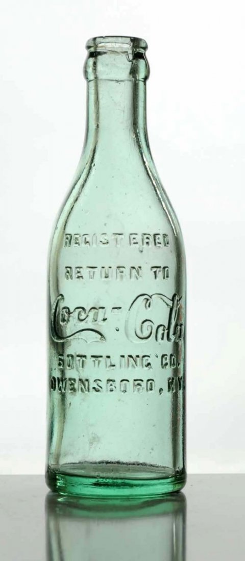 Owensboro, Kentucky Coca-Cola Bottle.: Light green in color. No chips or cracks. Minimal wear. Condition (Excellent). Size 7 - 1/2" T.
