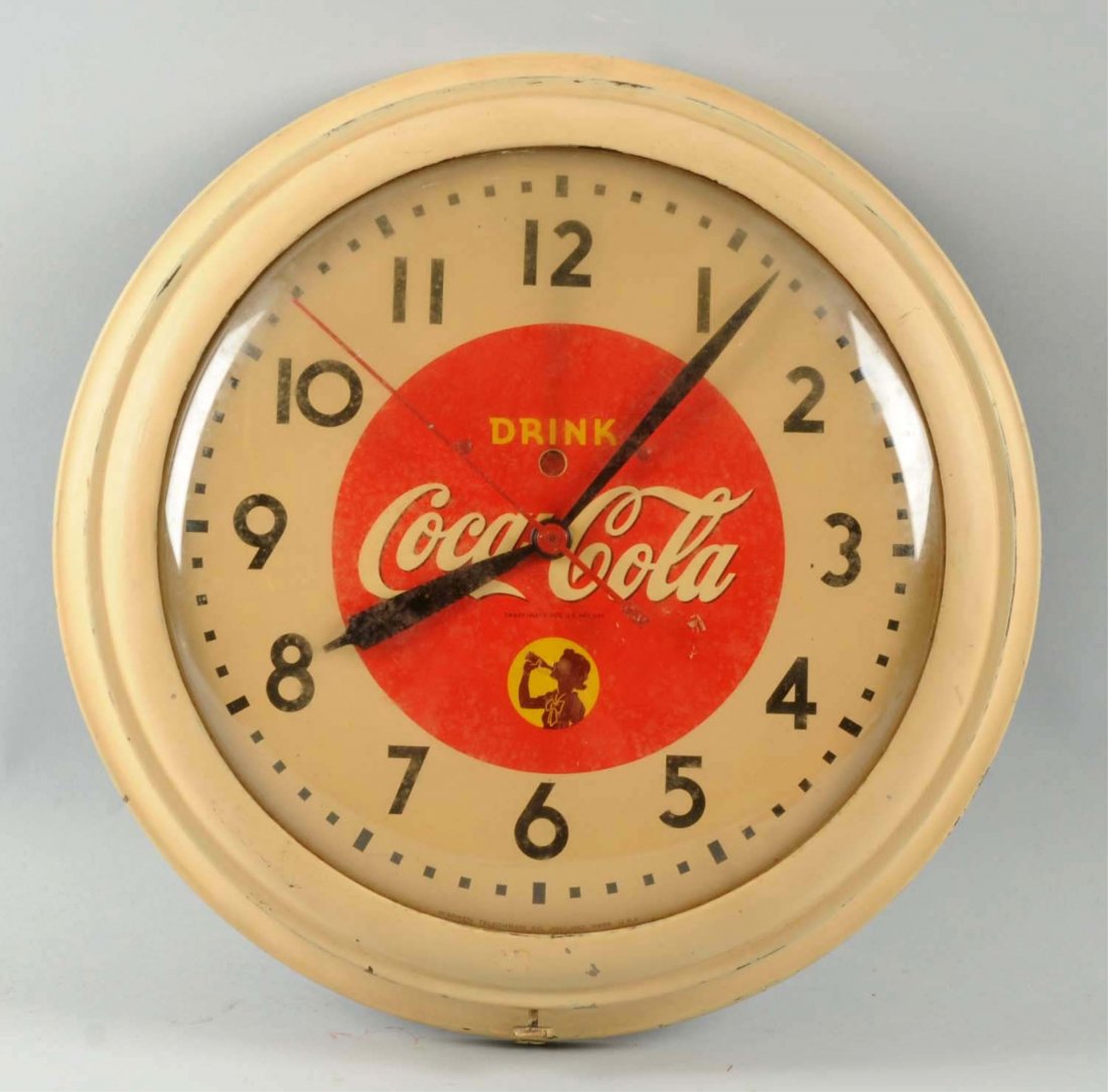 1940s Coca Cola Electric Clock.