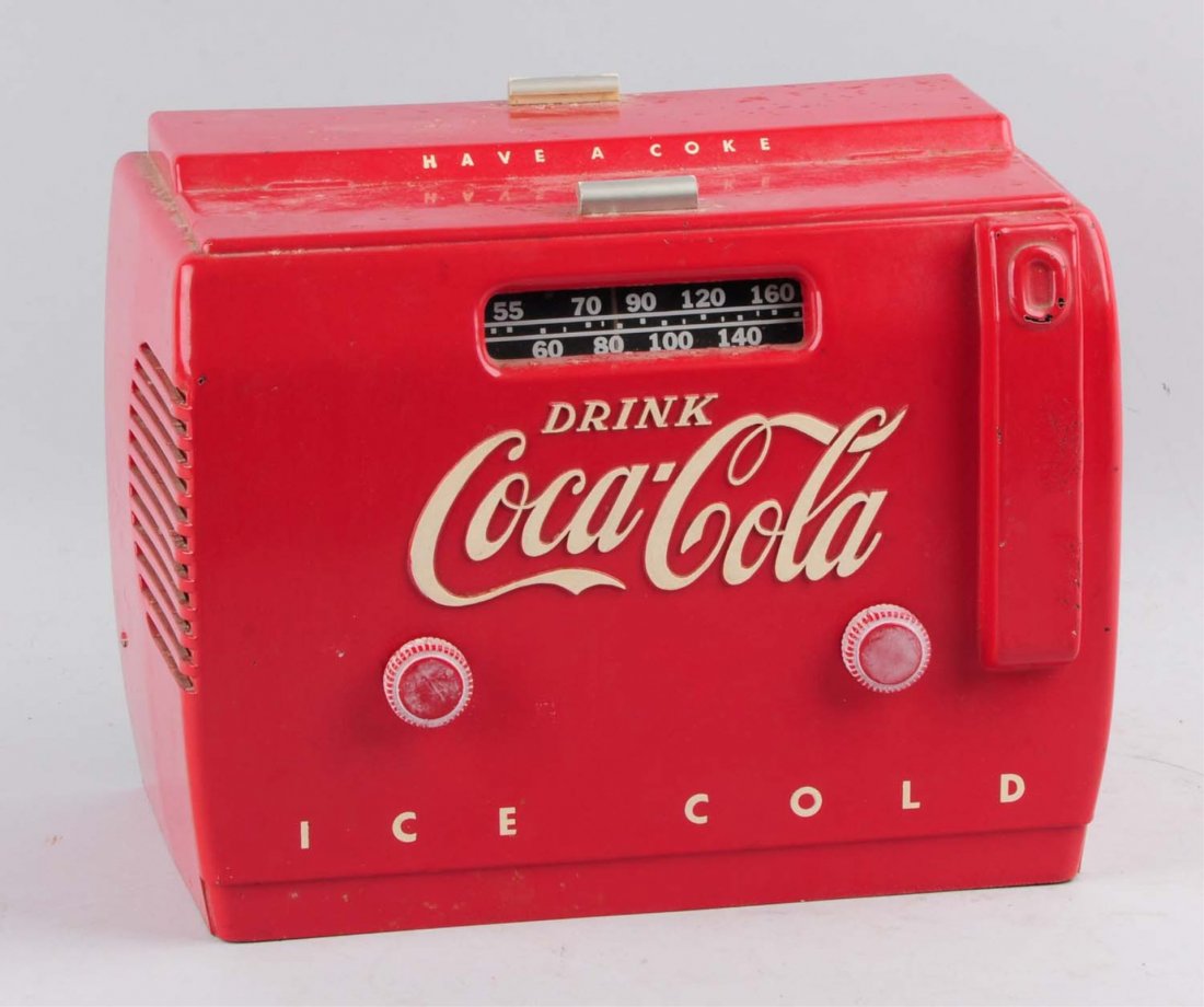 Coca-Cola Radio.: This Coca-Cola radio has minor wear overall. Condition (Very Good). Size 12" L.