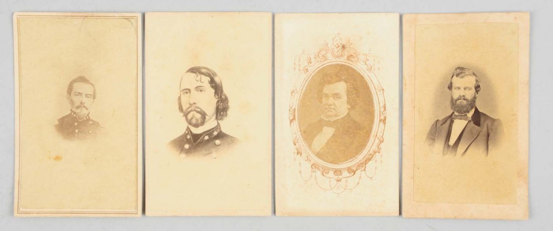 Lot of 4: Civil War Era Photos.: This lot includes a photo of General A.P. Hill of the Confederate States army and a photo of General Beauregard of the Confederate States army. Two other photos; one of which may be Steven A Douglas w