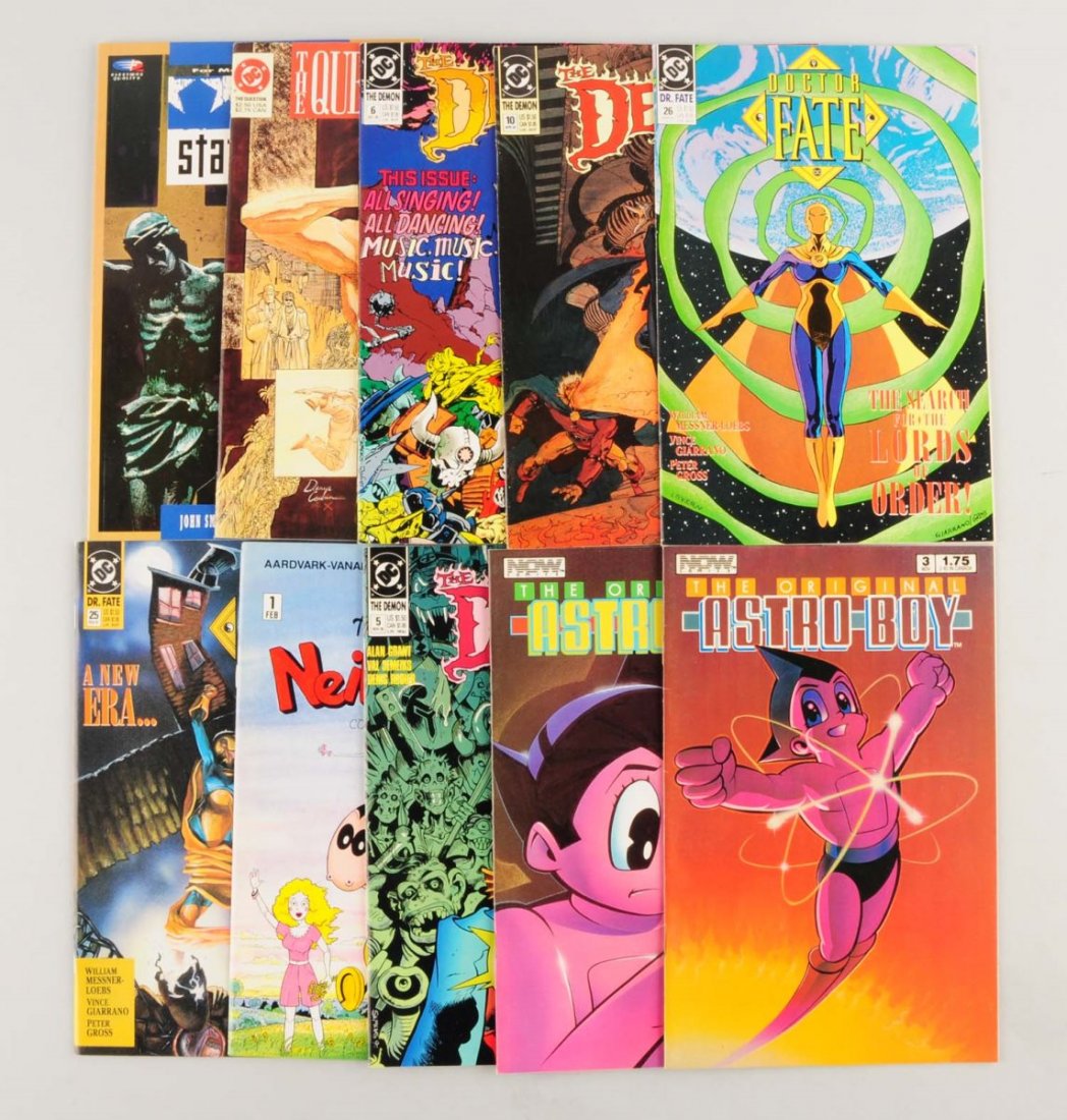 Lot of 300+ Copper & Modern Age Comic Books.: Titles in this lot include Justy, Cloak and Dagger, Justice League Europe, Hulk and Dove, Green Arrow, and many other titles. Condition (Very Good - Excellent).