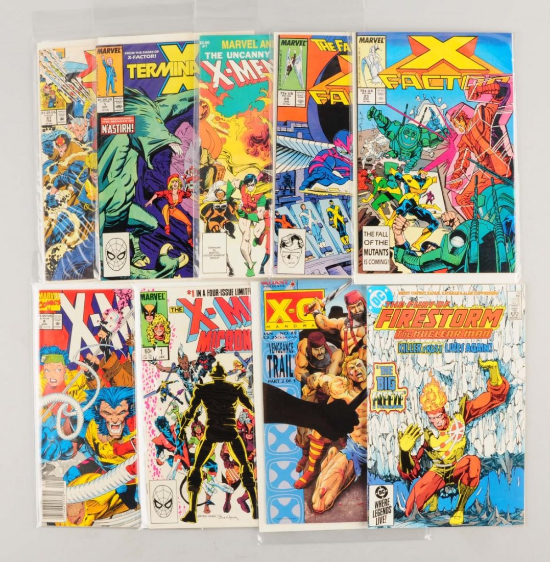 Lot of 200 Copper & Modern Age Comic Books.: Titles include X-Men, X-Factor, Fire Storm, Electric Warrior and many other titles. Condition (Very Good - Excellent).