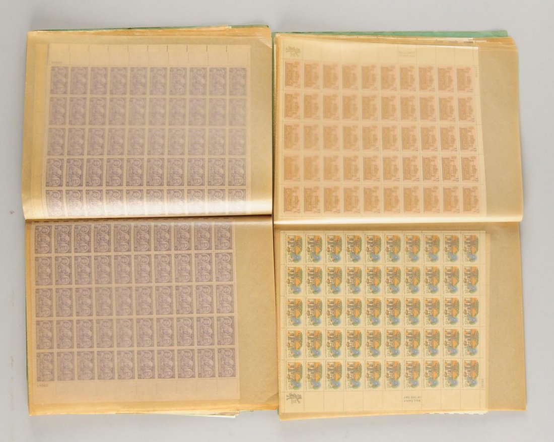 U.S.A. Mint Commemorative Sheets.: Two albums 900 - 1700 Scott No. 94 sheets. Face value $453.00.
