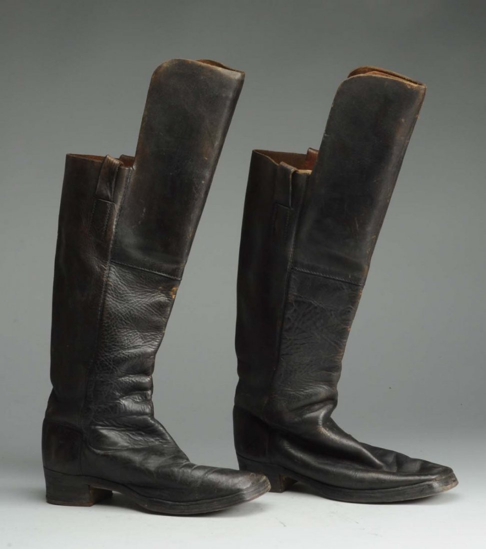 German Cavalry Boots with Steel Heel.: Possibly from early 1900s.