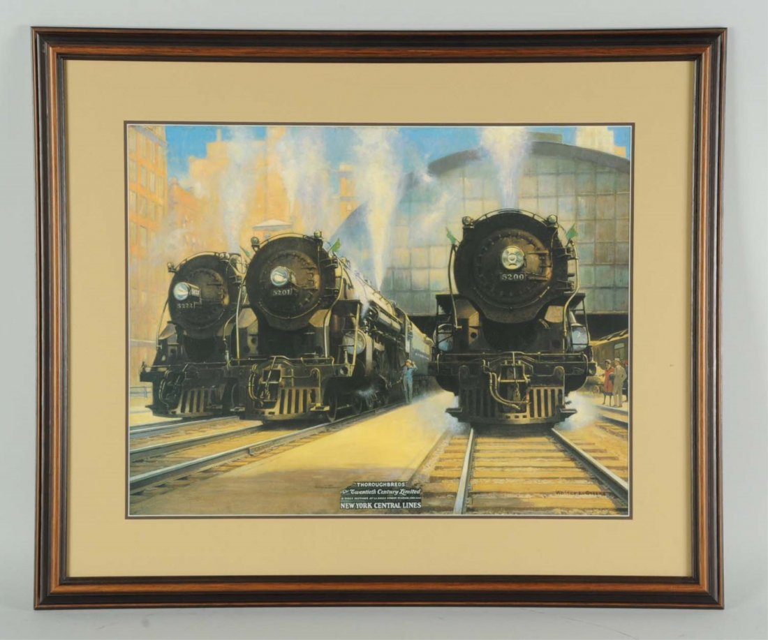 Framed Print Calendar Top NYC Thoroughbreds.: By Walter L. Greene. Professionally framed. Condition (Very Good).