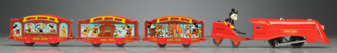Pride Lines Mickey Mouse Circus Train Set: The set is absolutely complete and in like new condition in original box. Condition (Near Mint).