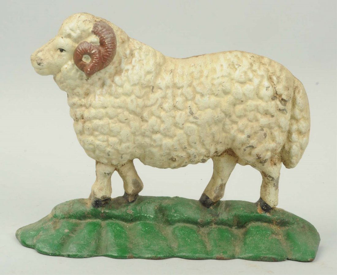 Cast Iron Sheep Doorstop.: Reproduction. Condition (Excellent). Size 10" L.