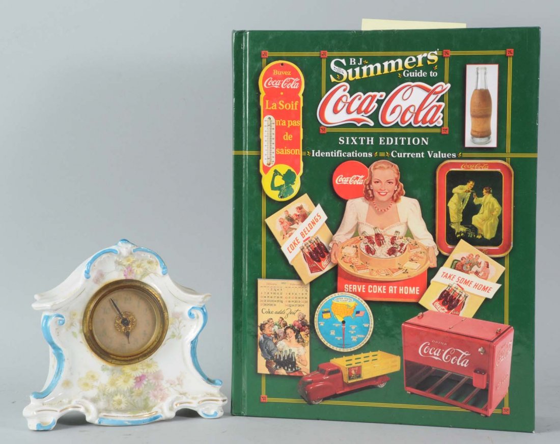 Rare & Early Coca-Cola China Boudoir Clock.: This is from the Mitchell collection and dates to 1905-1910. These small clocks were given to better soda fountain operators. Although the face is now darkened and faded to the point to where the Coca