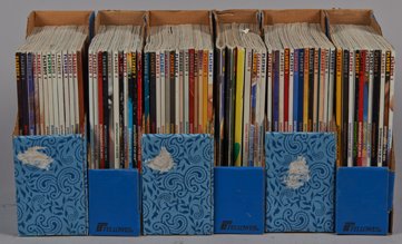 Large Lot Of Playboy Magazines.: Large Lot Of Playboy Magazines c1980s & 1990s, 69 magazines in 6 cardboard stands.