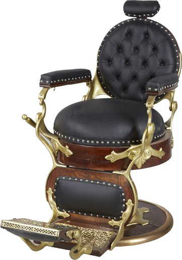 Antique Koken Round Seat Round Back Barber Chair. - Antique Koken Round Seat Round Back Barber Chair.