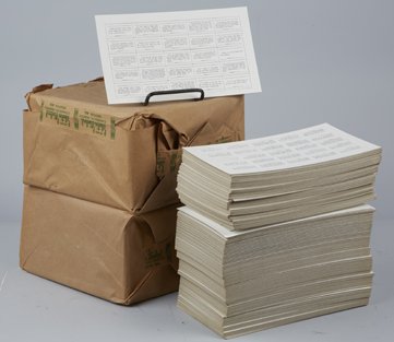 Large Lot Of Perforated Fortune Cards.: Large Lot Of Perforated Fortune Cards From The Daily Sikeston Standard Commercial Printers, Sikeston, MO- Consignor States They Came From Gay 90s Village In Sikeston, MO For Madam Zita Or Puss In Boot