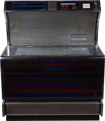 Coin-Op Seeburg Stereo USC1 “Bandshell” Jukebox.: Coin-Op Seeburg Stereo USC1 “Bandshell” Phonograph Jukebox c1970s, 25 or 50 cent, 160-selection w/ some records, Plays 45 RPM records.