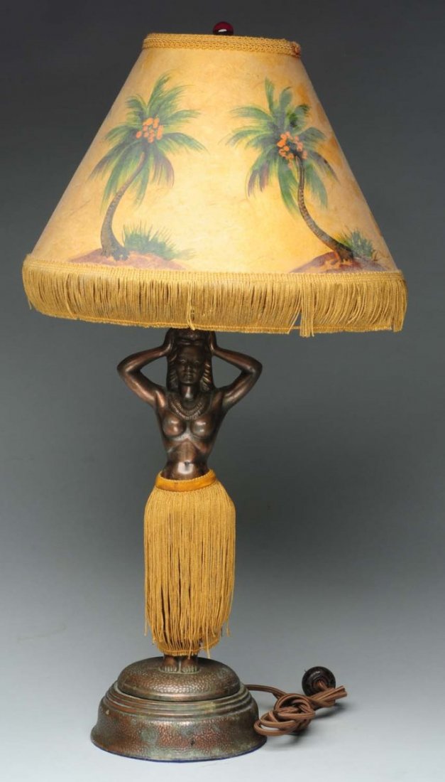 Hawaiian Female Hula Dancer Lamp.: When activated, dancer does the hula dance. Size 26" T.