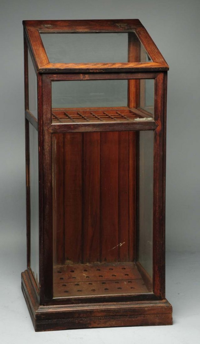 Country Store Glass & Wood Umbrella & Cane Case.: All original. Condition (Excellent). Size 46 - 1/2" T.