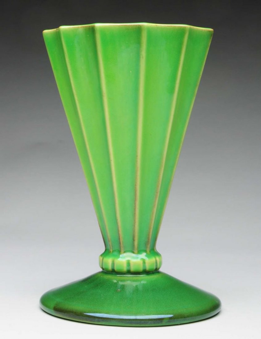 Roseville Futura "Green Fan" Vase.