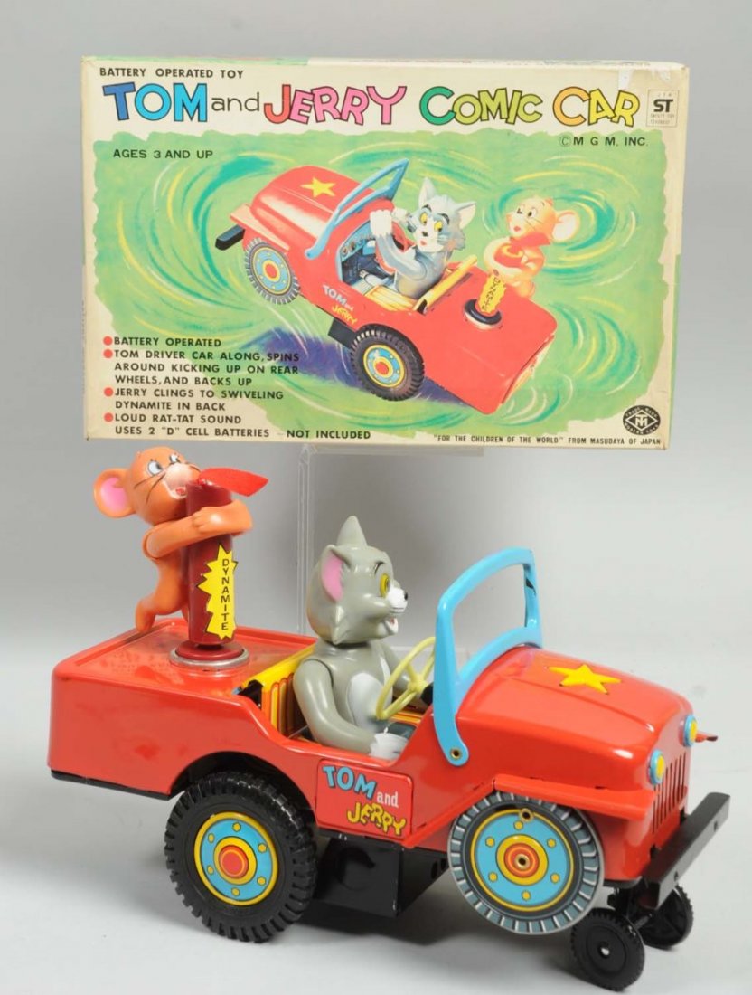 Tin Litho Tom & Jerry Comic Car.